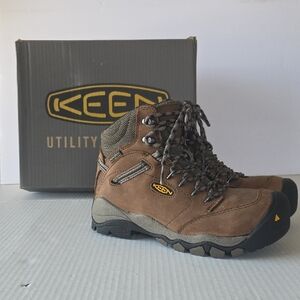 KEEN Canby 6” Waterproof Leather Hiking/Work Boots  6 New In Box Safety Toe NIB